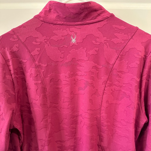 Spyder Women’s Hot Pink 1/4 Zip Activewear Sport Sweatshirt Size Large - Picture 7 of 10